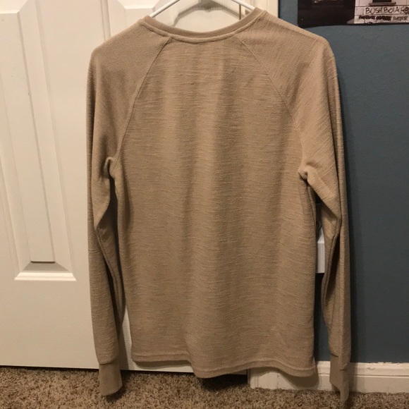Taupe Long Sleeve Sweater Shirt - Picture 5 of 5